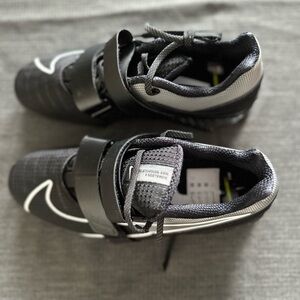 Nike Romaleos 4 Black and White Athletic Weightlifting Shoes